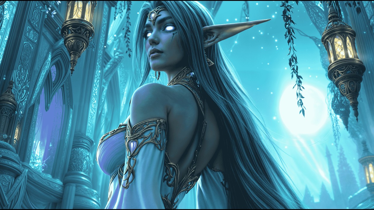 Кинематографический ролик World of Warcraft | Пробуждение жреца ночных эльфов в Тельдрассиле (кор...