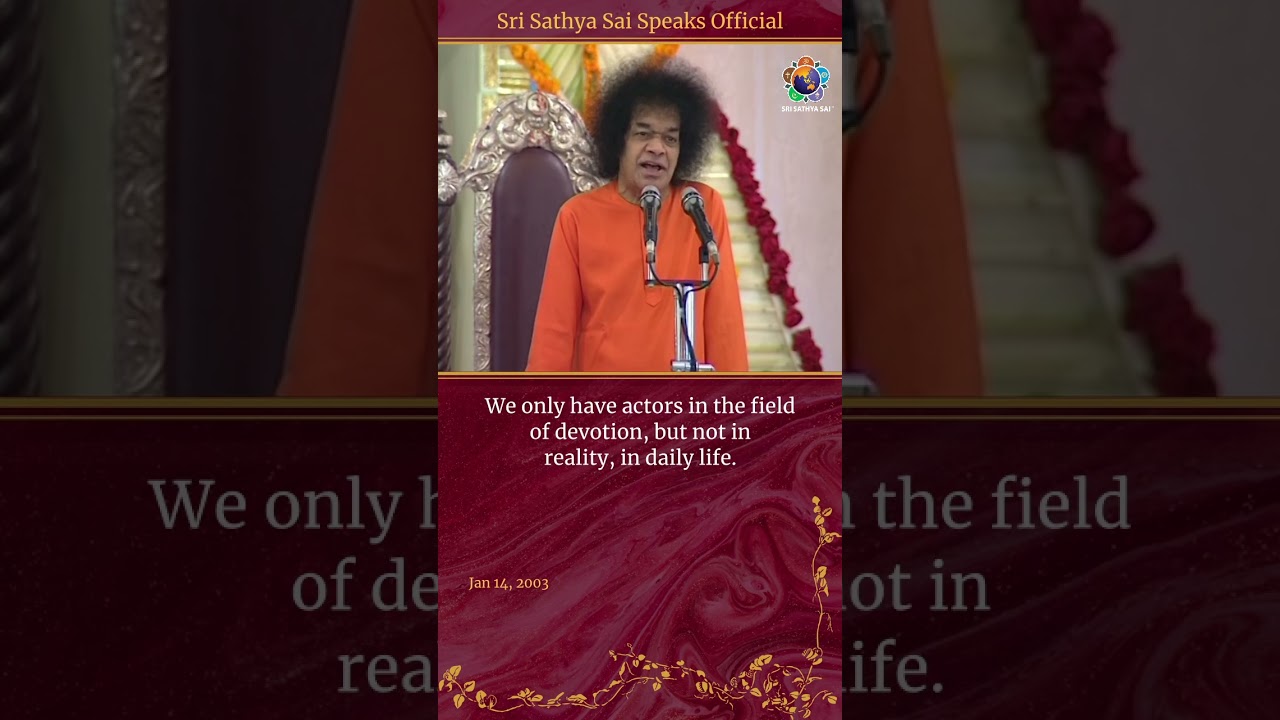How to attain peace in our daily life | Sri Sathya Sai Speaks | Jan 14, 2003