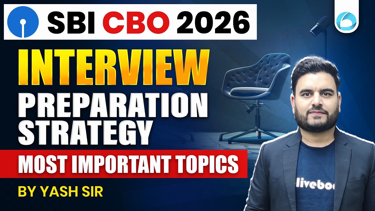 SBI CBO Interview Strategy 2026 | Most Important Topics | SBI CBO Interview Preparation |By Yash Sir