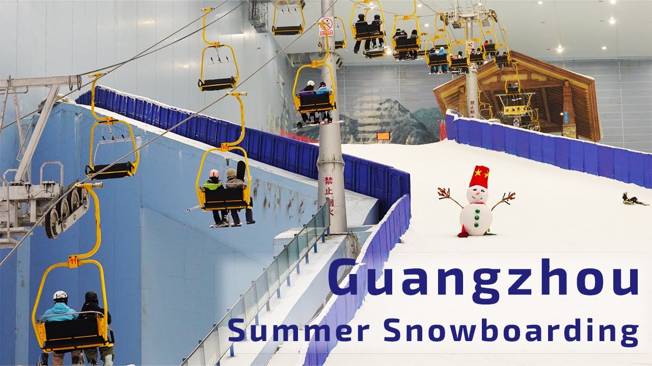 Summer Snowboarding in Guangzhou, China