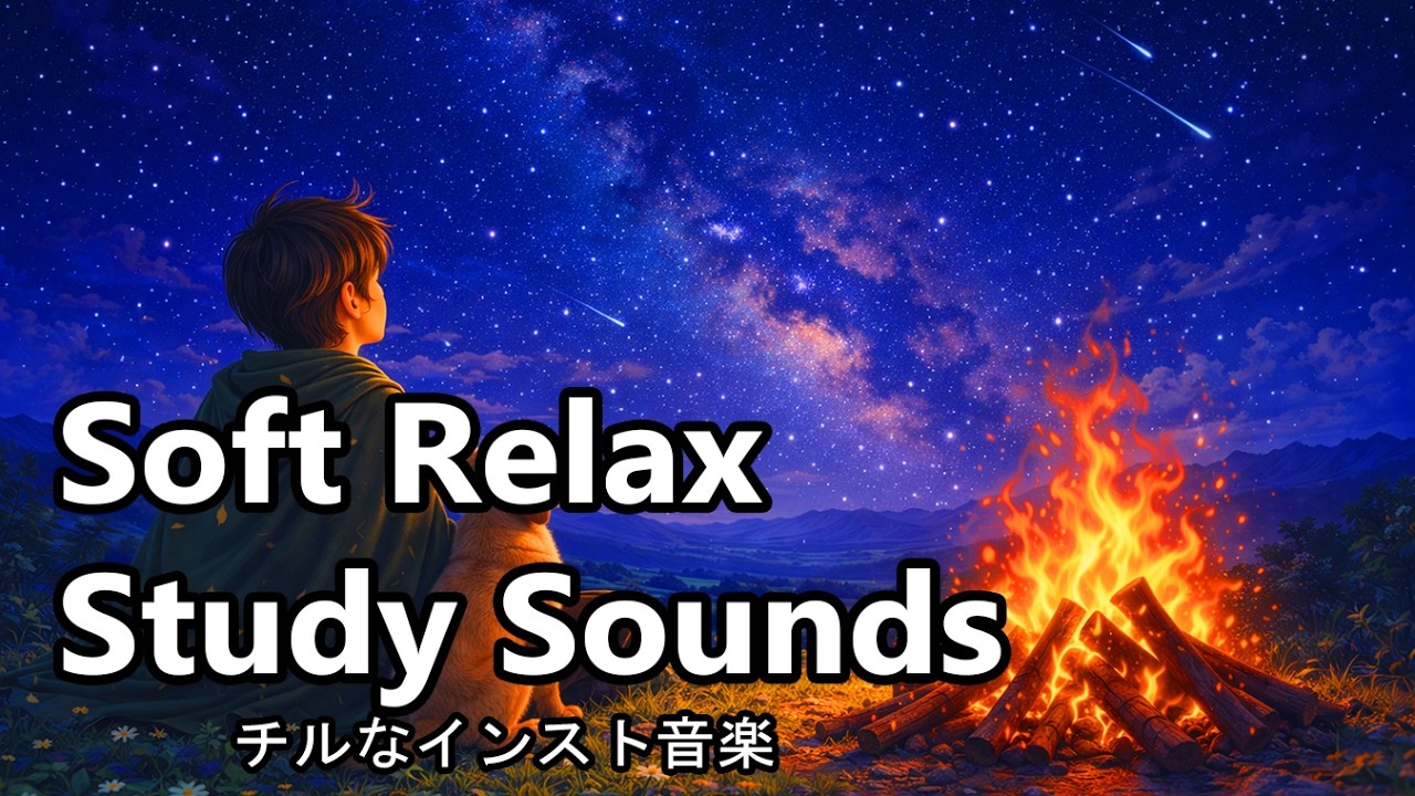 Easy Calm Background | シンプルな旋律音楽 | Soft Positive Flute