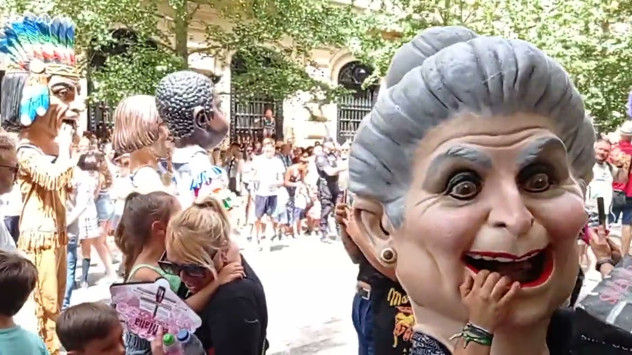 FIESTAS DEL CORPUS DE GRANADA, DESFILE DE LA TARASCA Y CABEZUDOS 15 06 2022
