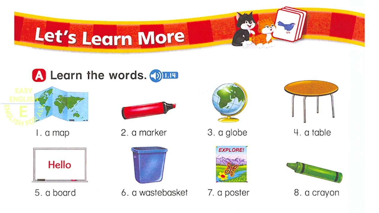 Let's Go 1 Unit 1 _ Things for School (Student Book  5th Edition)