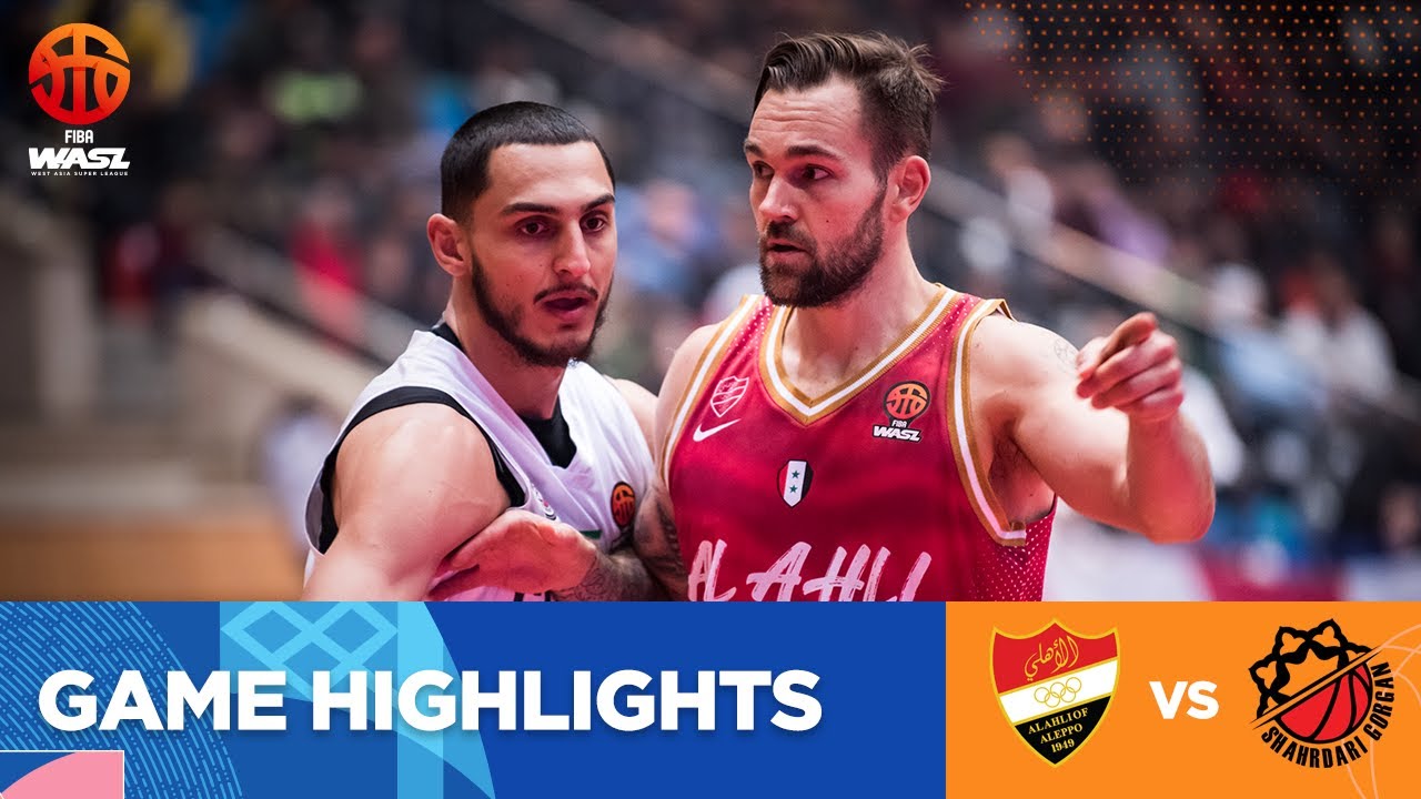 FIBA WASL 23/24 West Asia League | AL ITTIHAD-AHLI ALEPPO VS GORGAN | GAME HIGHLIGHTS