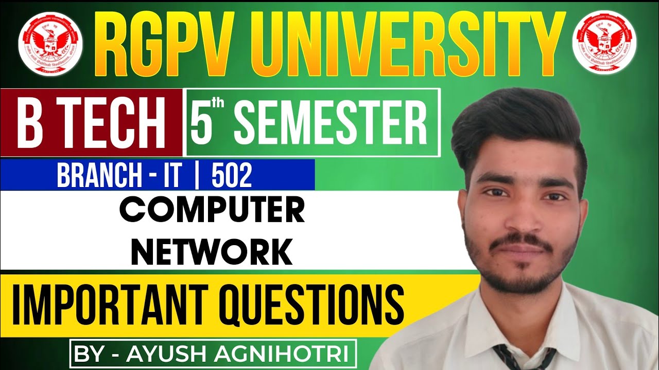 Computer Network Important Questions | IT-502 | RGPV Exam 2025 | 
