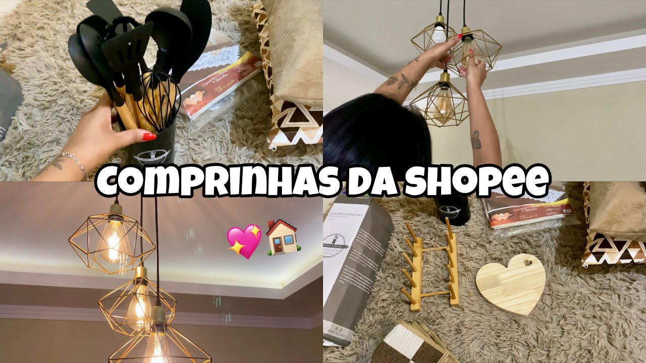 COMPRINHAS DA SHOPEE PRA CASA🏠💖 muitas coisas 🙌🏽