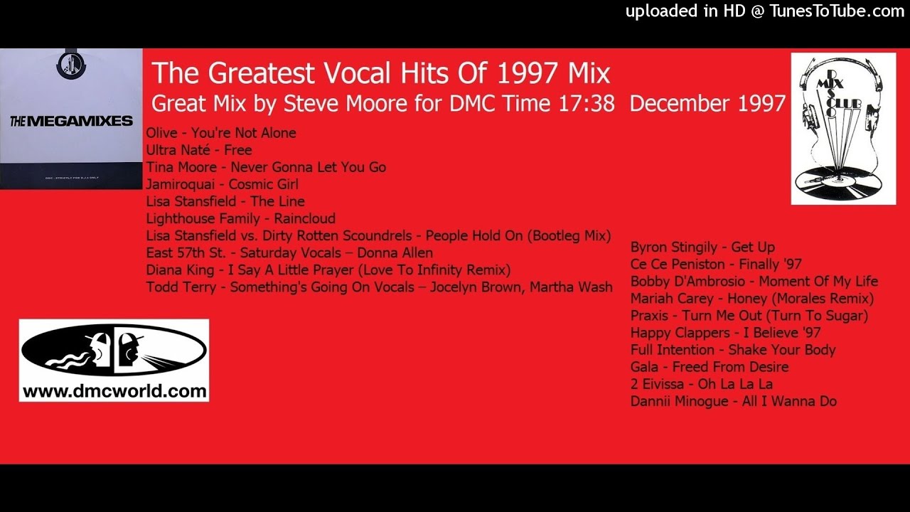 The Greatest Vocal Hits Of 1997 Mix (DMC Mix by Steve Moore December 1997)