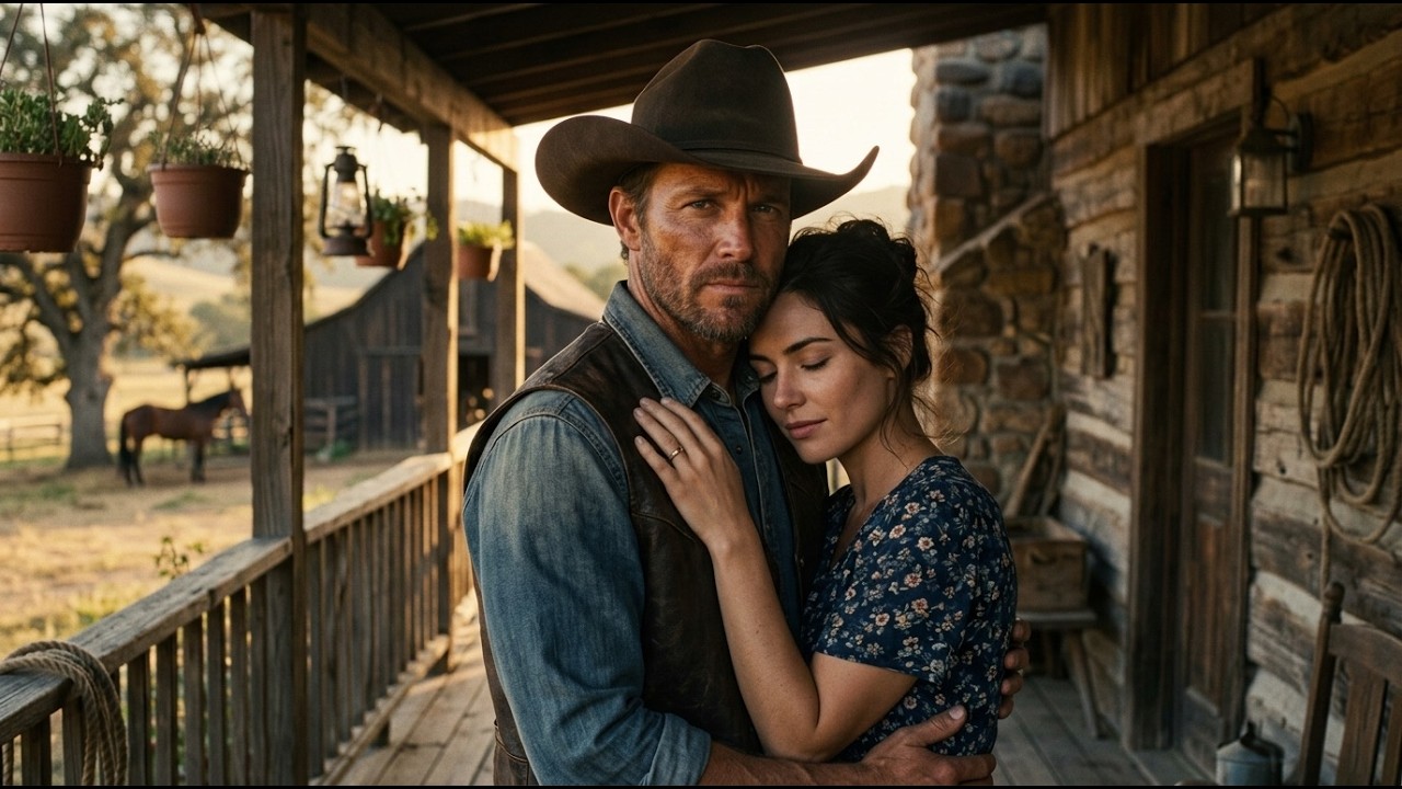 Un cowboy construisit une maison de ses mains,puis alla en ville chercher la mariée pour leur foyer.