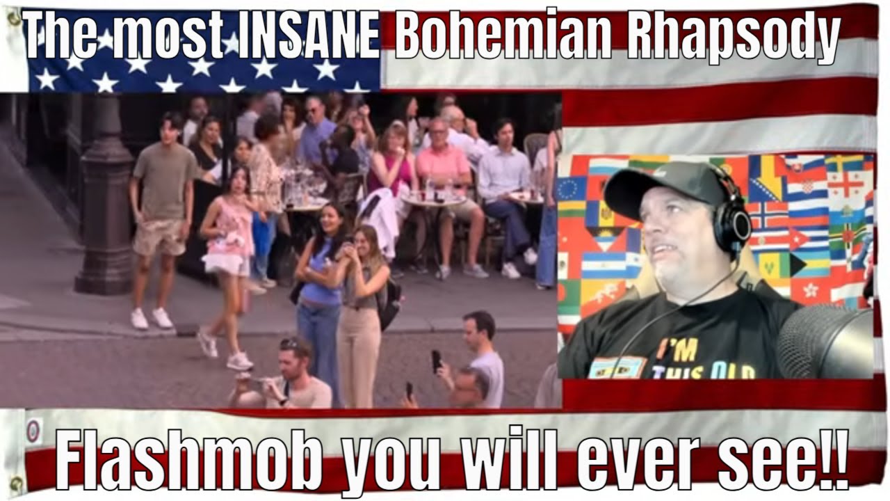 The most INSANE Bohemian Rhapsody Flashmob you will ever see!! - REACTION
