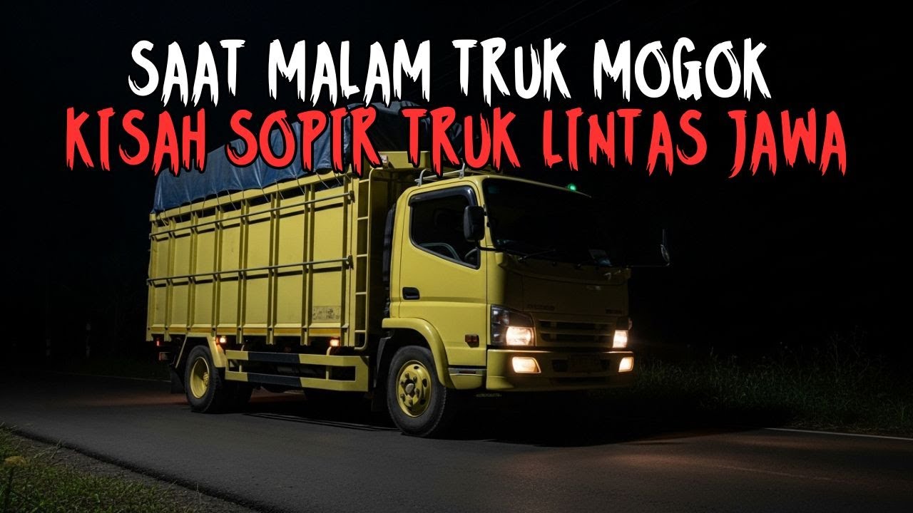 SAAT MALAM TRUK MOGOK DI JALAN PALING HOROR! KISAH SOPIR DAN KENEK TRUK LINTAS JAWA BIKIN MERINDING
