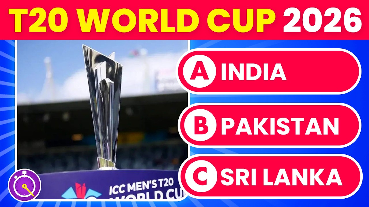 T20 World Cup 2026 Quiz 🏏 | How Well Do You Know the ICC T20 WC 2026?