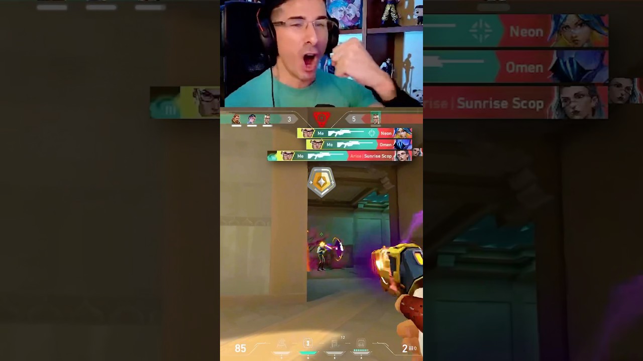 VAMOOOOOOS 😂 valorant live streamer gameplay highlights clips funny moments vamos memes edit shorts