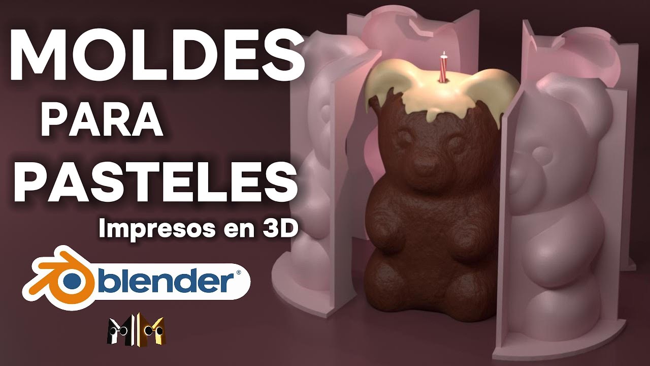 ¡Crea tus moldes de repostería personalizados con Blender e impresión 3D! 🎂🍪