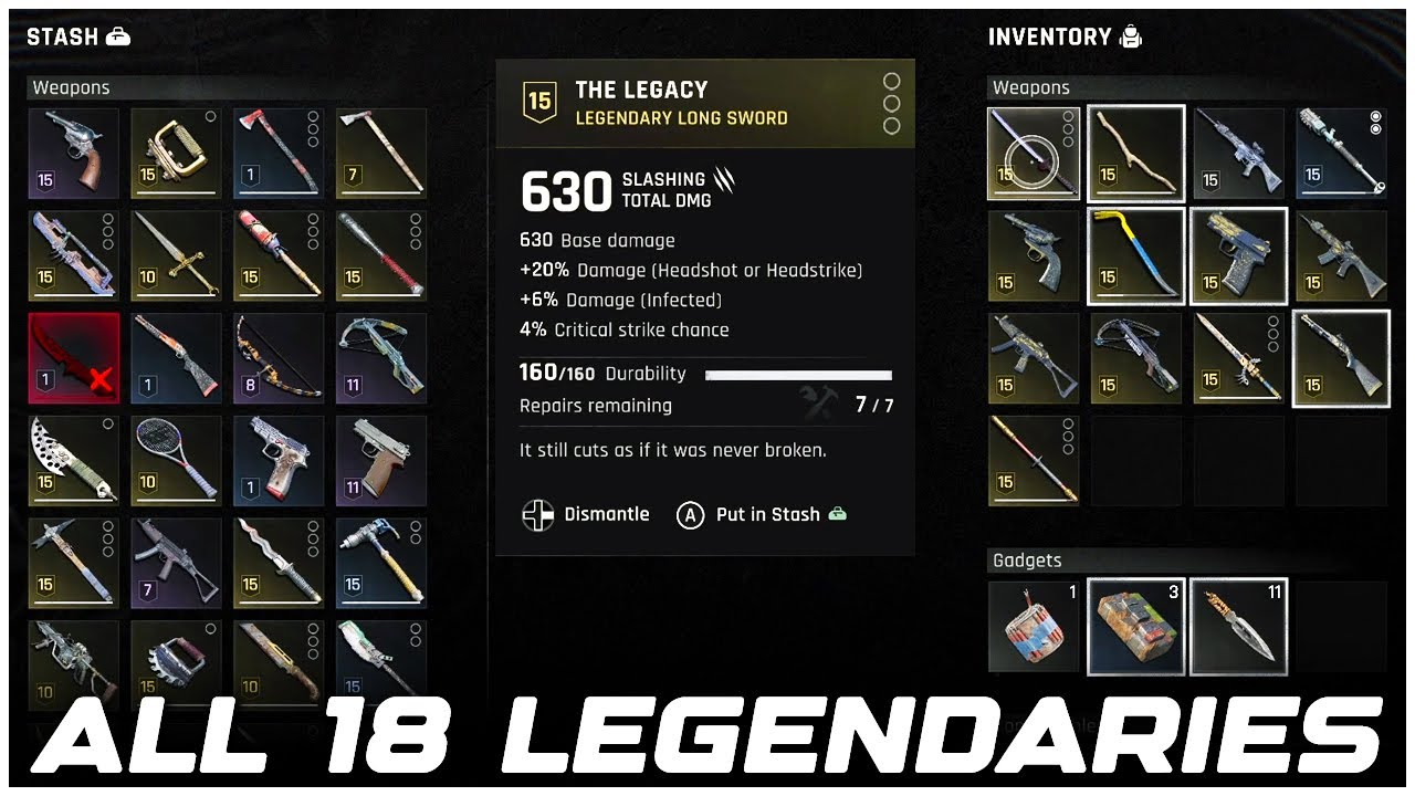 Dying Light The Beast How to Get ALL 18 LEGENDARY Weapons and Blueprints (Tips and Tricks)