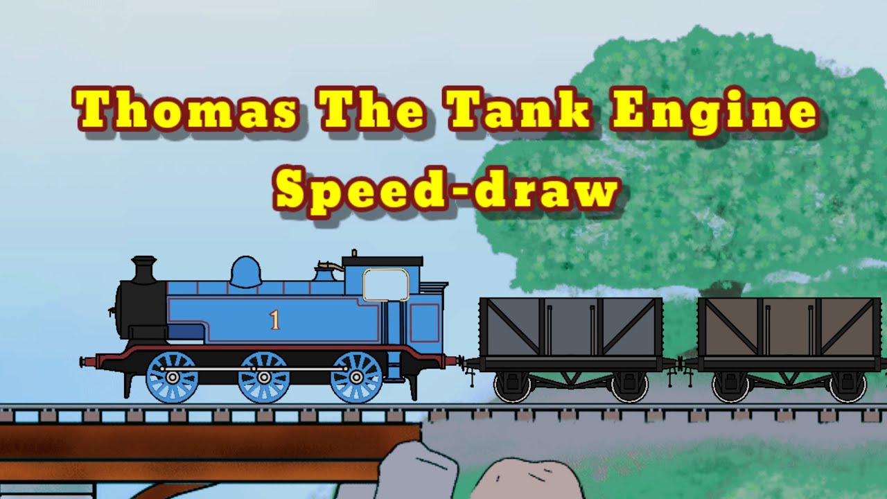 Thomas the Tank Engine 2D Speed-draw | Thomas's 80th Special