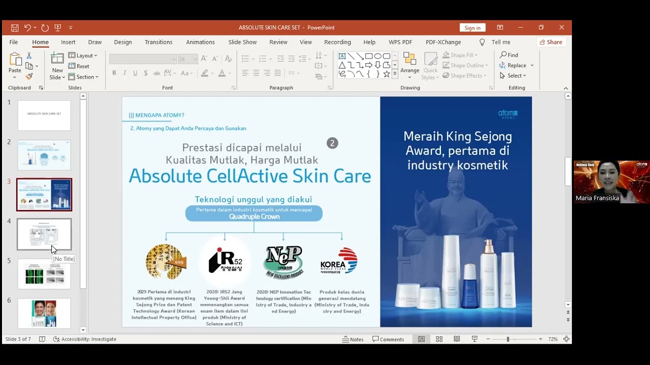 Kelebihan Atomy Absolute Cellactive Skin Care