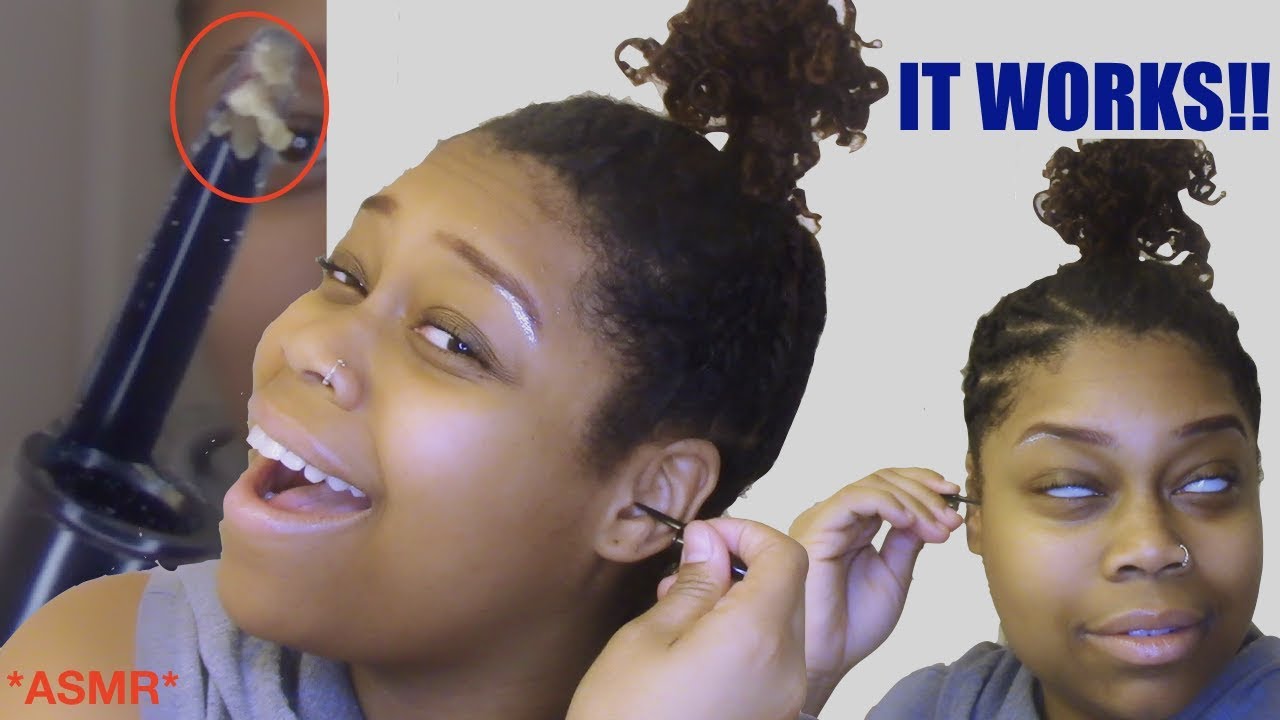 ASMR Earwax Removal with Pen Cap l Running Water🚿