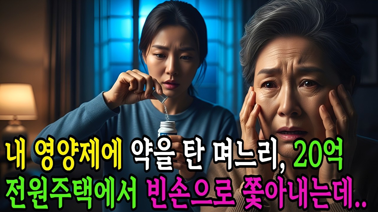 내 영양제에 약을 탄 며느리, 20억 전원주택에서 빈손으로 쫓아낸 사연. #오디오북