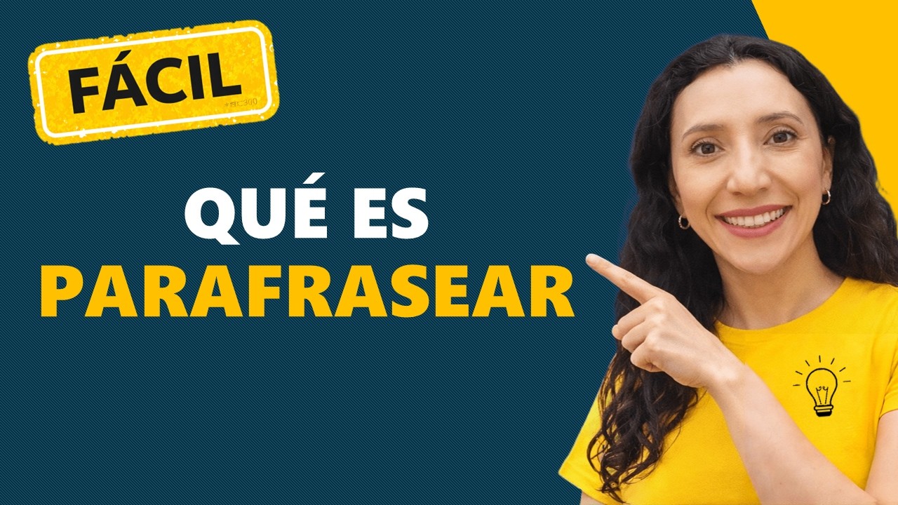 🤔✍❗  LA PARÁFRASIS, QUÉ ES PARAFRASEAR UN TEXTO - Investigar es fácil