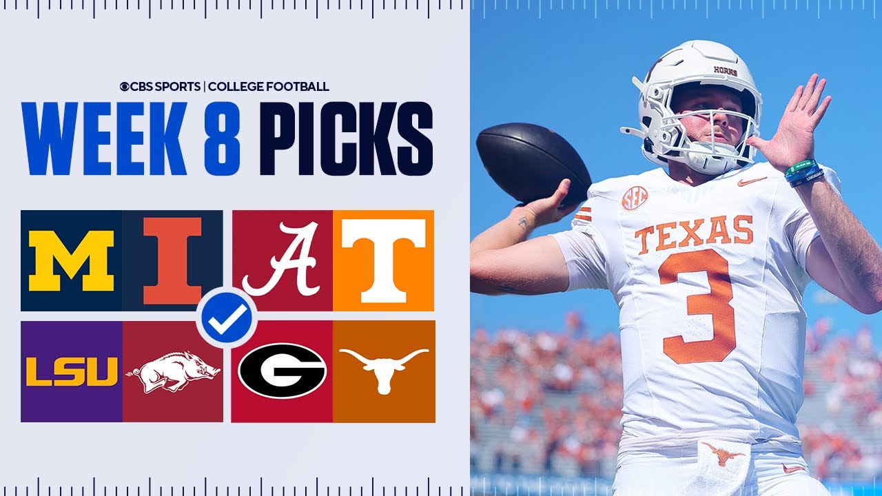 Picks for EVERY Top 25 game in College Football [Full Week 8 Predictions]
