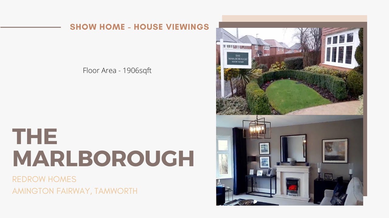 My Dream Home | Show Home Tours | The Marlborough | Redrow Homes | Amington Fairway, Tamworth