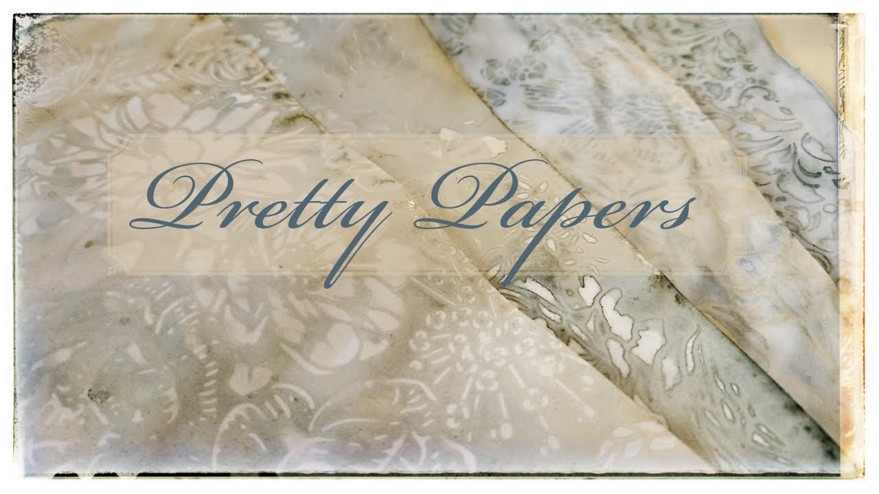 Junk Journal background pages/pretty papers- Tutorial