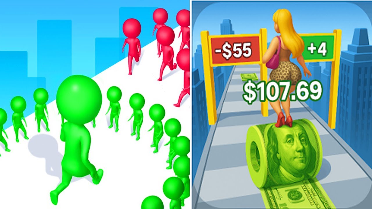 Money Roller vs Circles Run 💥 Max Levels Unlocked Gameplay!