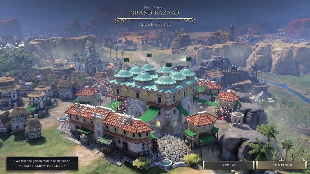 The Grand Bazaar is a World Wonder in Civilization VII