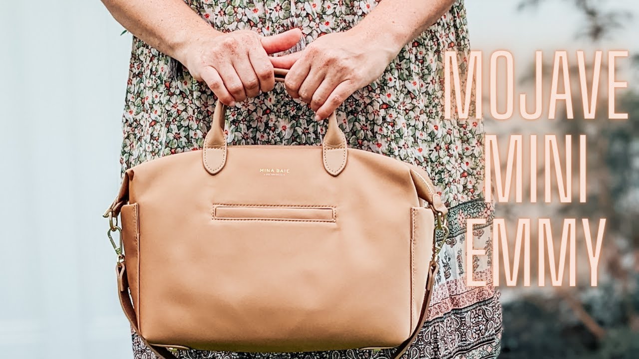 Mina Baie Mojave Mini Emmy Diaper Bag + Size Comparison of Full & Midi