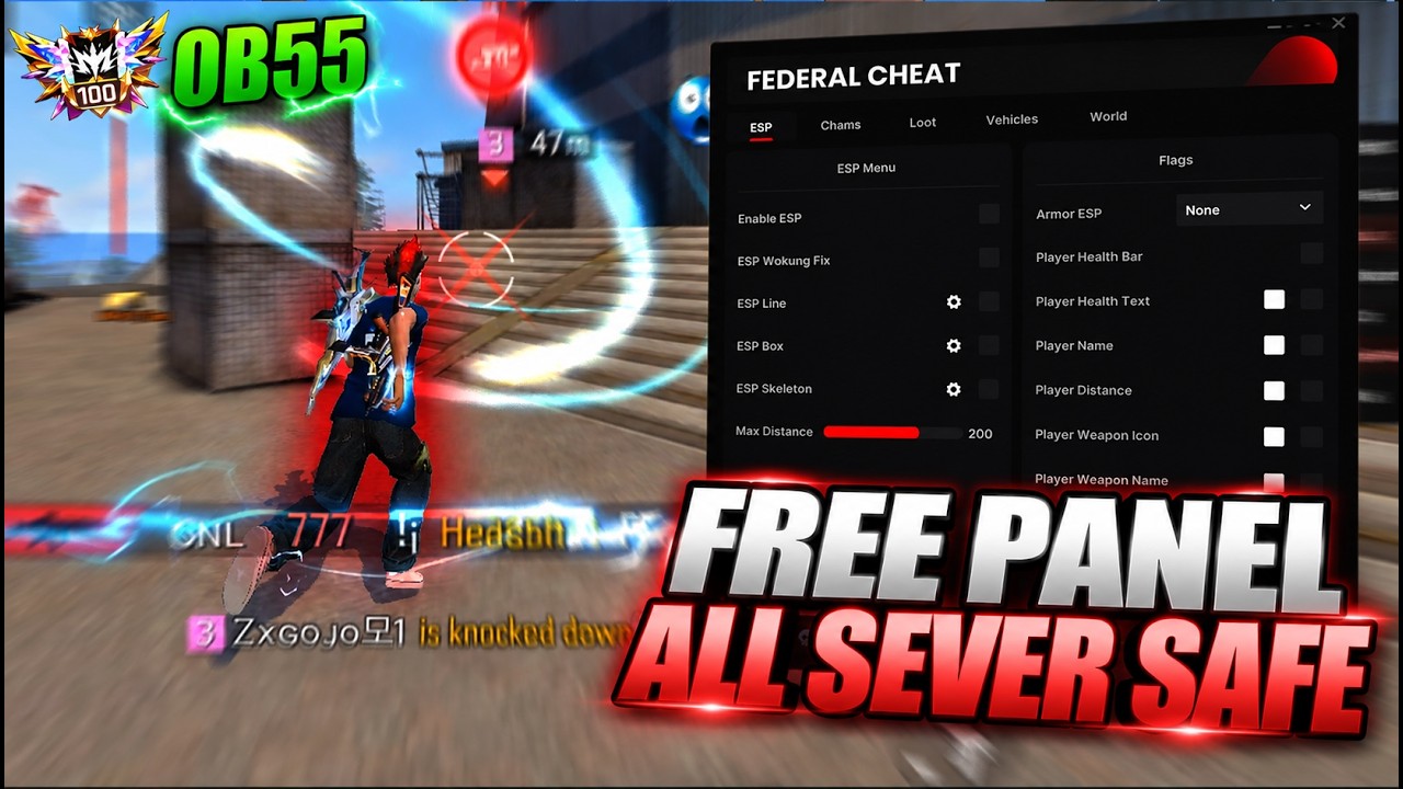 FREE FIRE PC PANEL OB55 💻 FREE FOR 10 DAY 🎯 INTERNAL PANEL | 100% ANTIBAN SAFE ✅