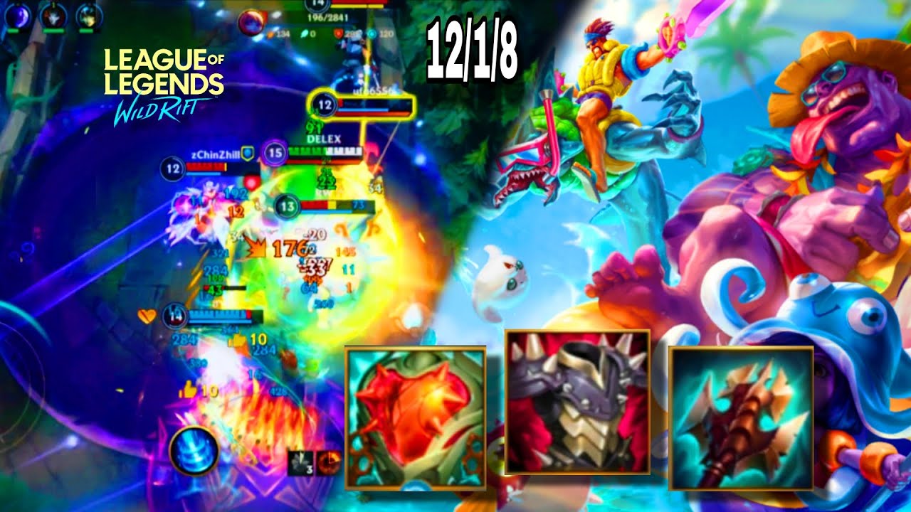 League of legends wild rift - Solo lane(Season16) - Dr. Mundo gameplay #4