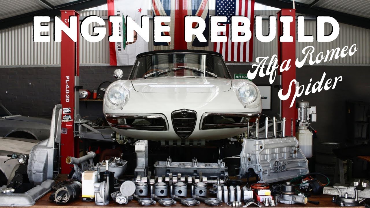 Реконструкция двигателя для проекта Alfa Romeo Spider 1967 года.