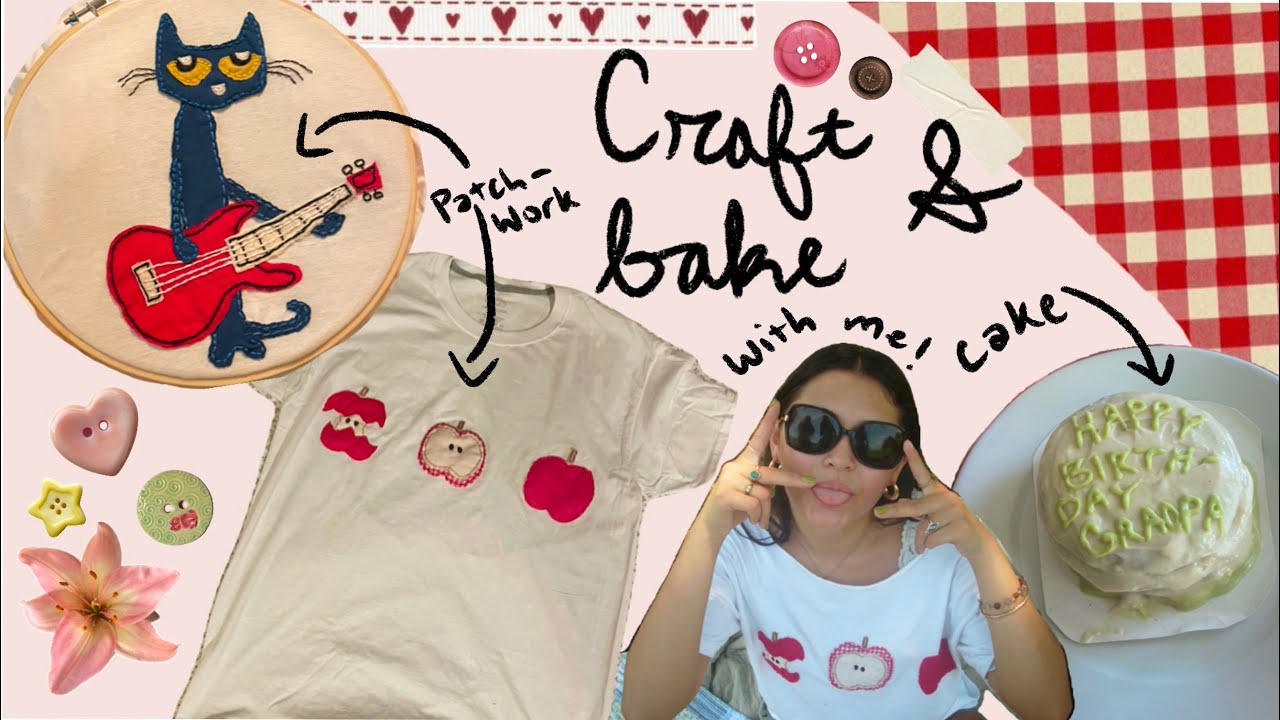 making patchwork shirts + a cake for my bf’s birthday