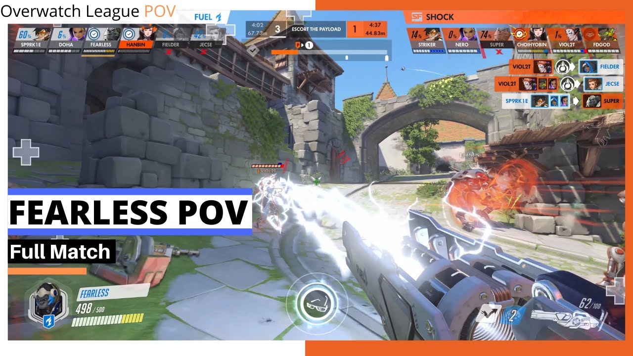 FEARLESS POV | WINSTON & REINHARDT | Fuel vs Shock | OWL Season 2021 May Melee Qualifiers Week 3