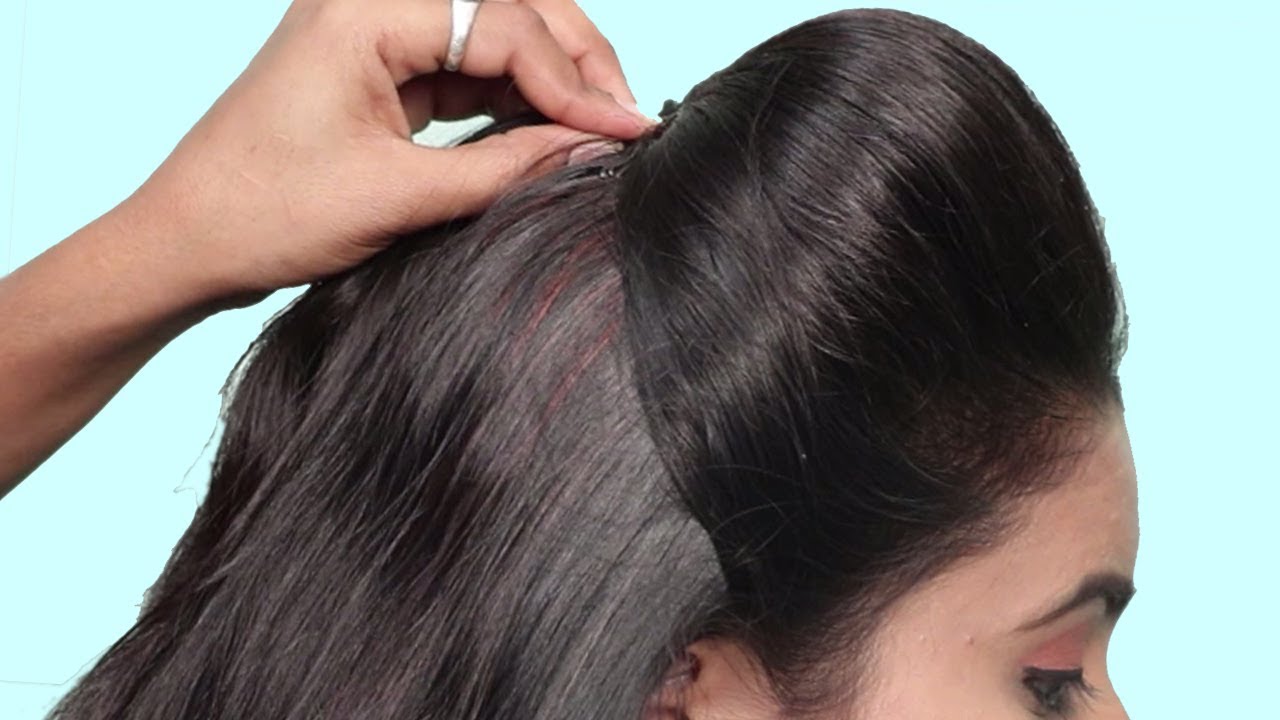 4 Easy Puff Hairstyles | How to Make Perfect Puff Hairstyle | Quick Hairstyles for Medium Thin Hair