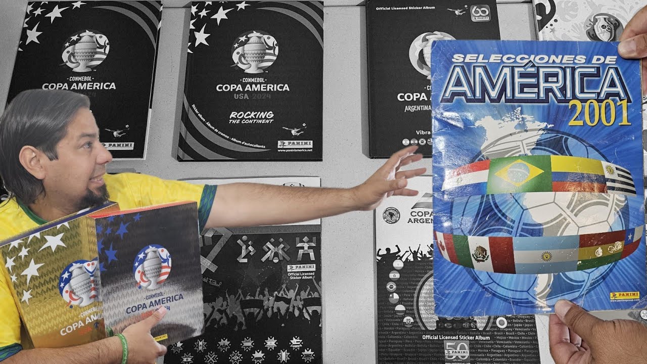 Todos los álbumes Panini para las Copas Américas (2001-2024 Colección Completa)