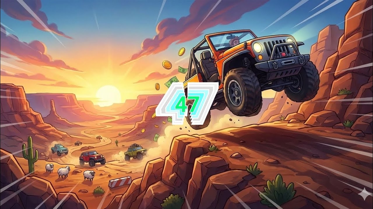 HILL CLIMB RACING / SUPERDIESEL / COUNTRYSIDE / 2422M