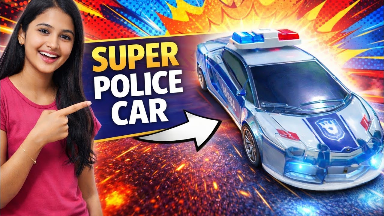 Super Police Car l Bachchon Ka Favourite Car l Toy Car l Kid's Video l Cute Girl l Ewan Kids TV