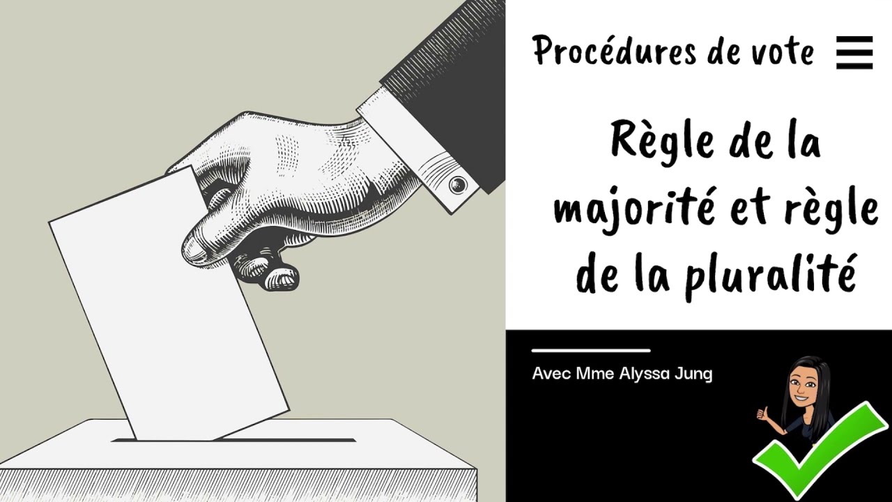 Règle de la majorité et règle de la pluralité