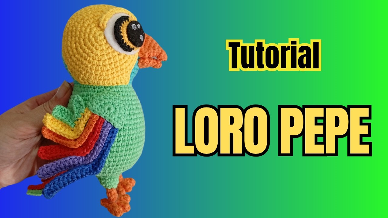 Loro Pepe Amigurumi 🦜 | La Granja de Zenón | Tutorial completo paso a paso crochet