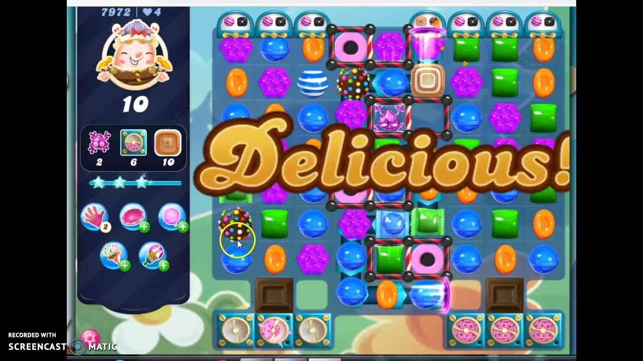 Candy Crush Saga Level 7972 No Booster