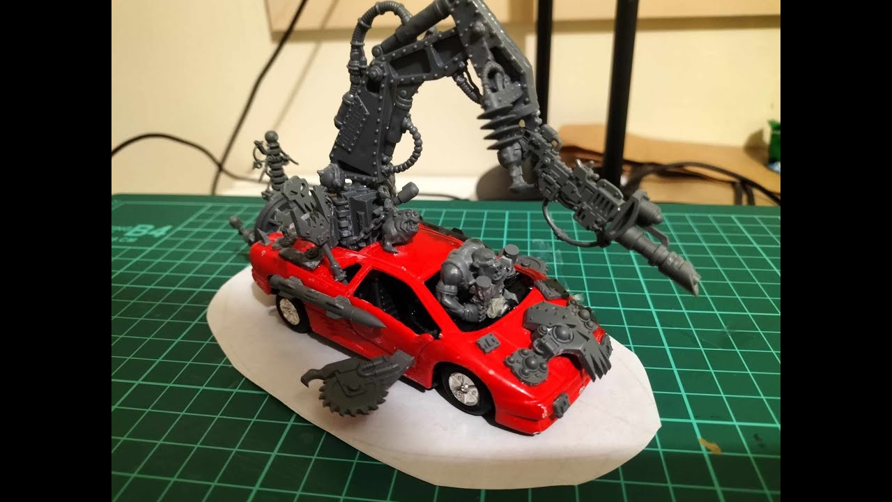 Da Slamborghini! My Ridiculous Shokkjump Dragsta | 40K Orks Kitbash #orktober #bitsboyz