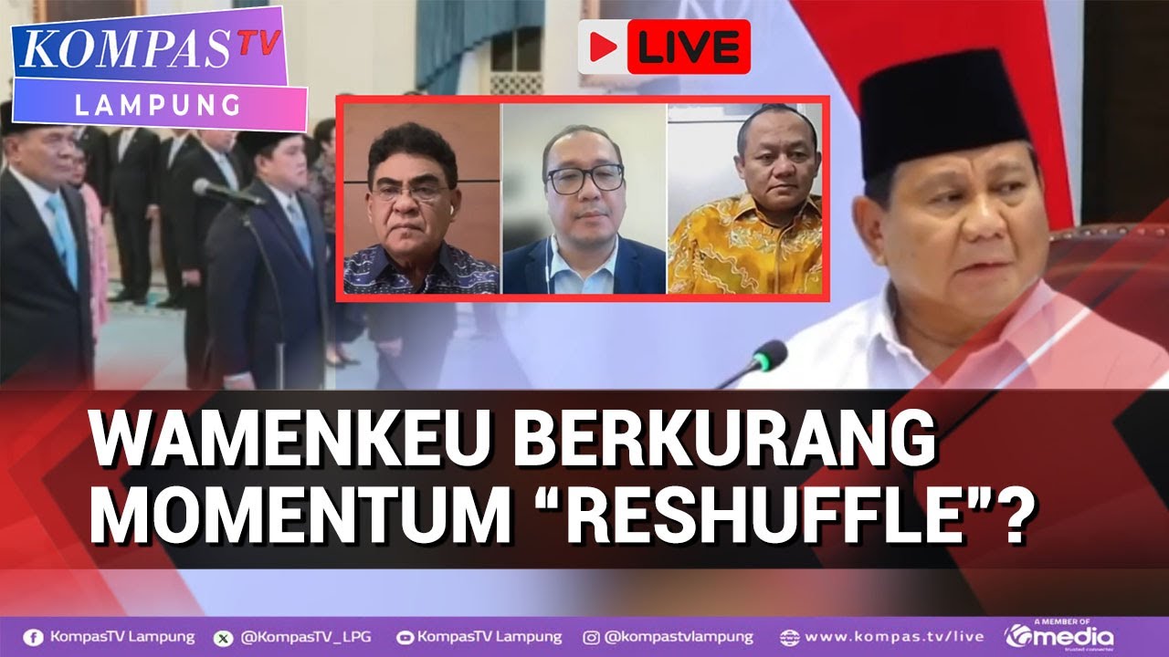 Respons Kursi Wamenkeu Kosong, Ada Wacana soal Reshuffle Kabinet?