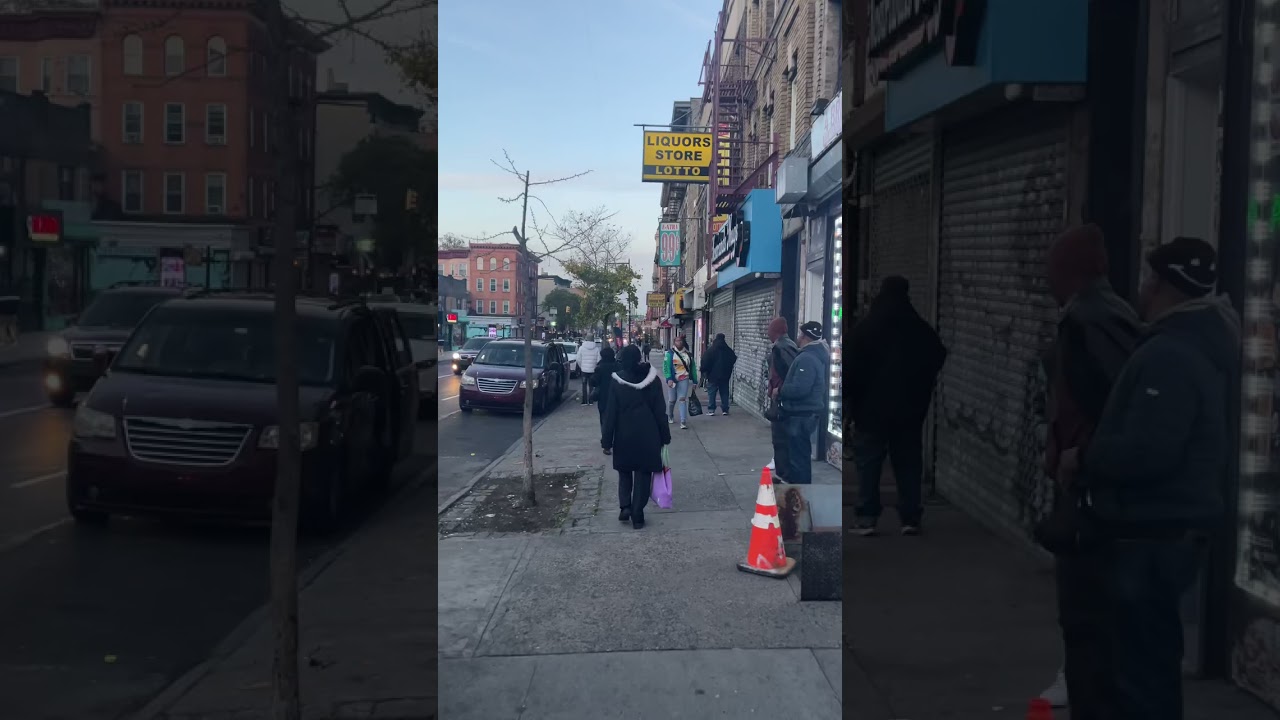 4K ASMR BROOKLYN WALK DOWN NOSTRAND AVE