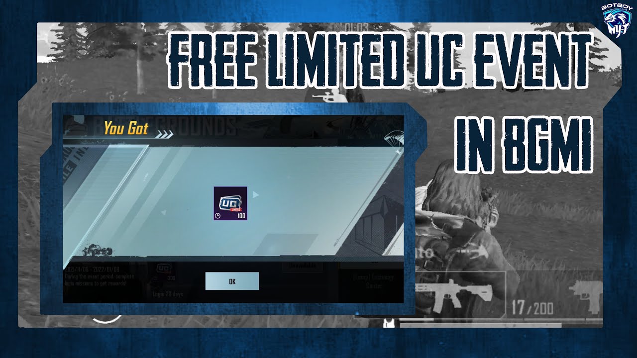 FREE LIMITED UC EVENT IN BGMI | NEW EVENT