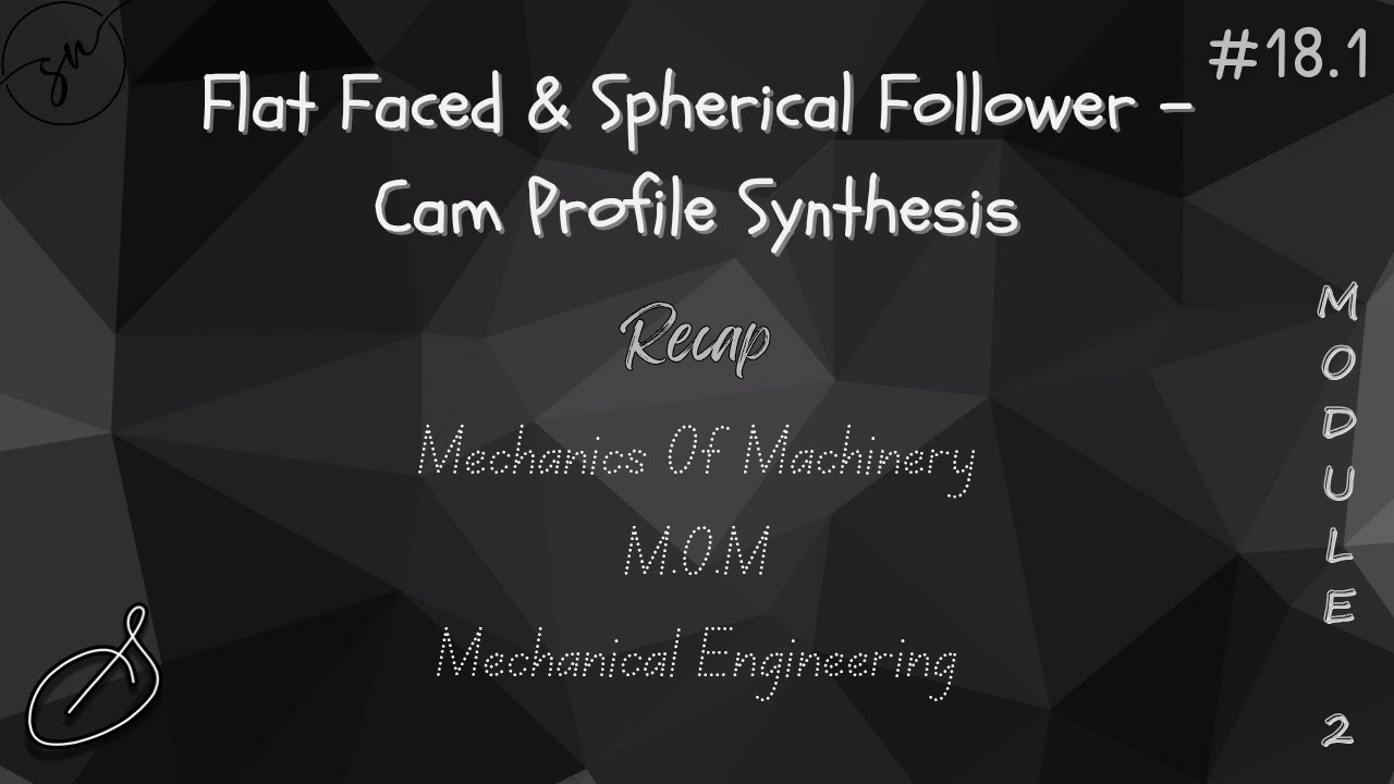 Recap: Flat Faced & Spherical Follower - Cam Profile Synthesis | Module 2 | MOM | APJAKTU | #18.1