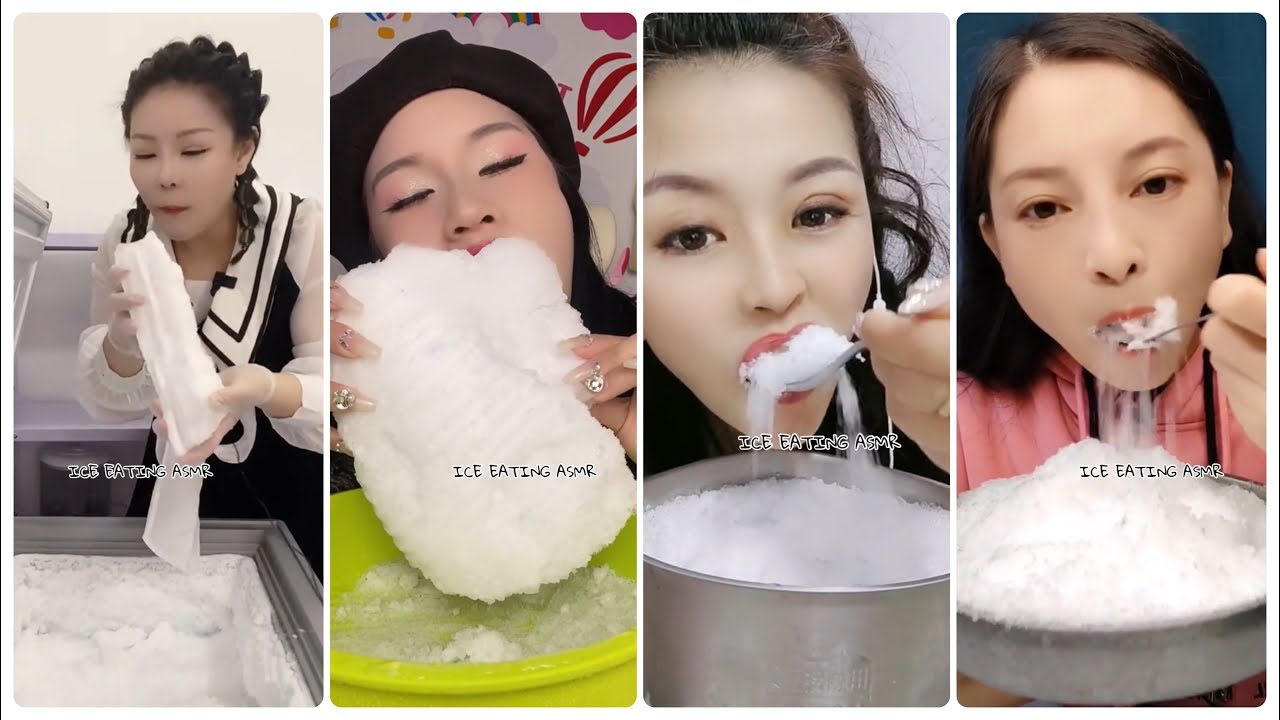 [ASMR] FREEZER FROST EATING & vriezerfrost & ICE MUKBANG & ЯДЕНЕ С ЛЕД & ICE EATING & BUZ YEMEK 6