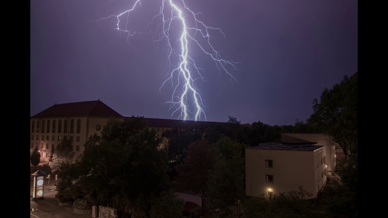 Starkes Gewitter Leipzig Anfang August 2018