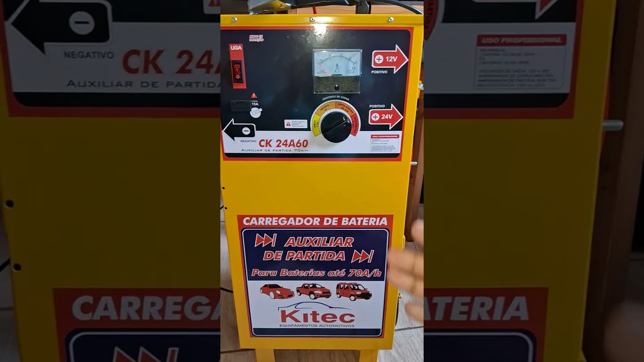 Carregador de baterias KITEC CK24A60 -  (Auxiliar de partida) vale a pena?