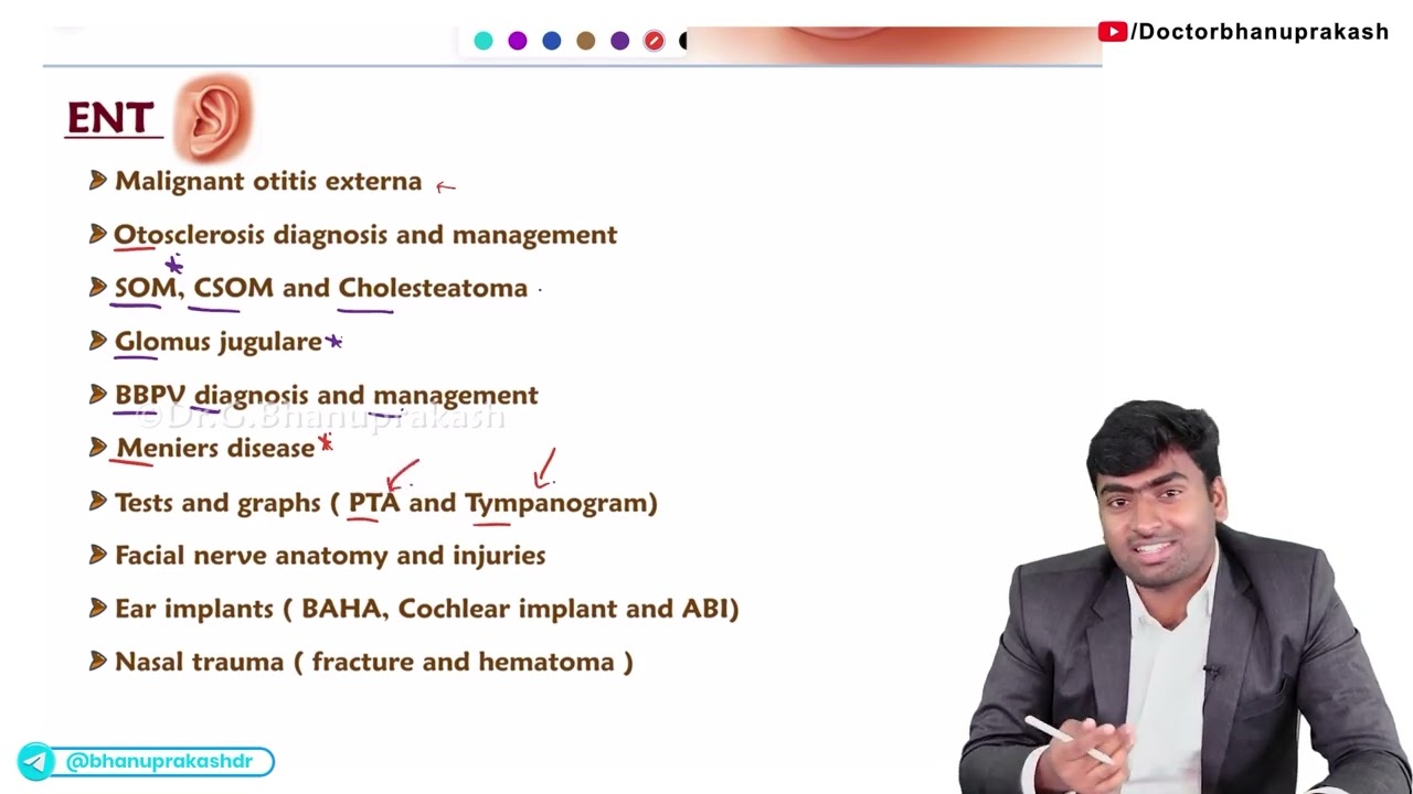 CRACK FMGE : Most important topics from ENT